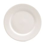Oneida® Buffalo® China 7.5in Plate, Bright White with Rolled Edge